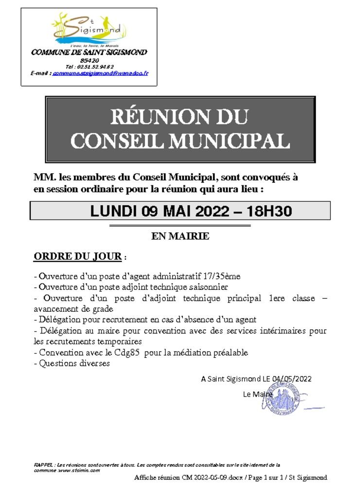 thumbnail of Affiche réunion CM 2022-05-09